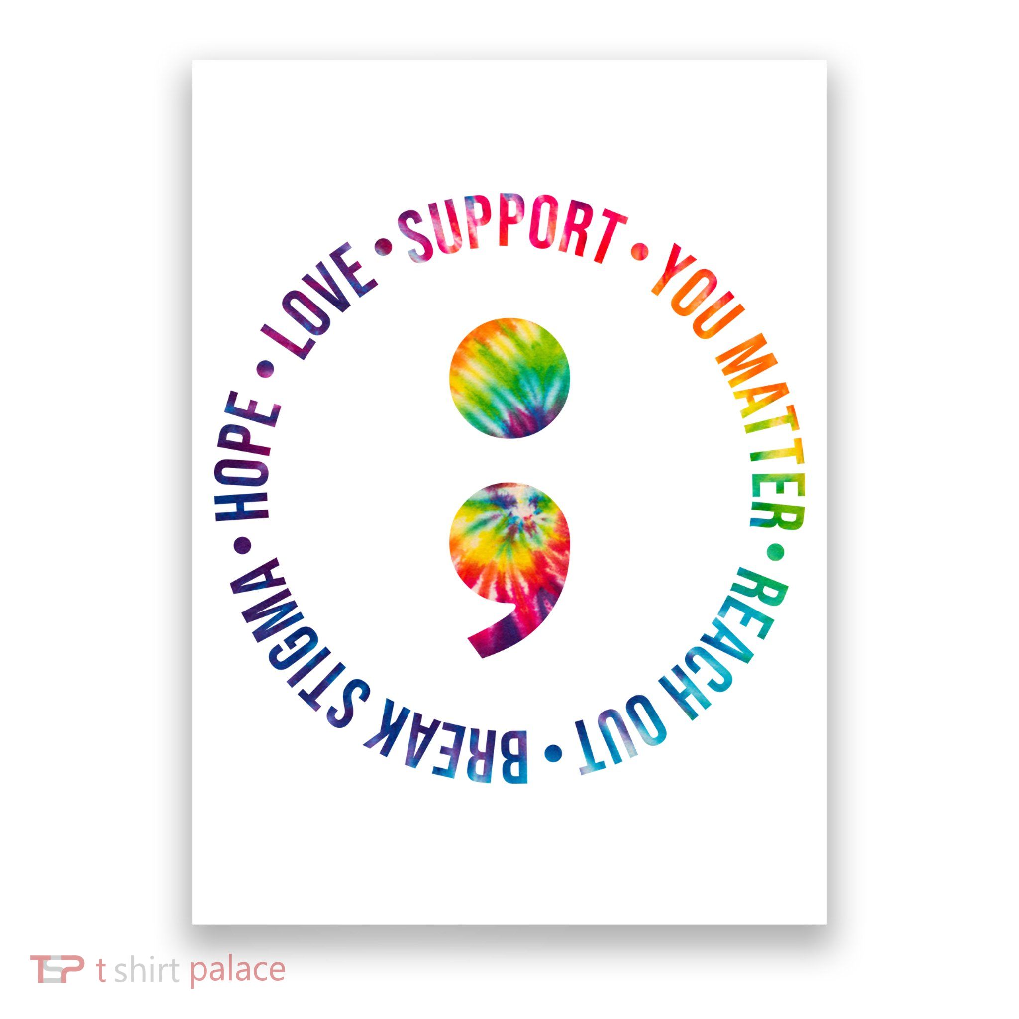 You Matter Mental Health Awareness Colorful Poster