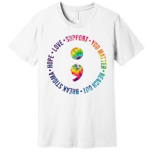 You Matter Mental Health Awareness Colorful Premium T-Shirt