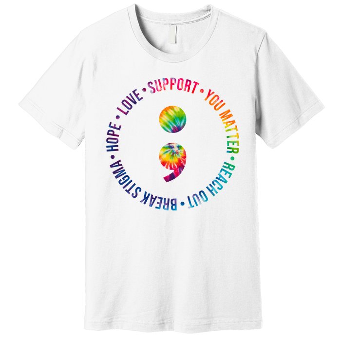 You Matter Mental Health Awareness Colorful Premium T-Shirt