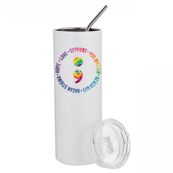 You Matter Mental Health Awareness Colorful Stainless Steel Tumbler