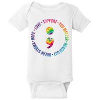 You Matter Mental Health Awareness Colorful Baby Bodysuit