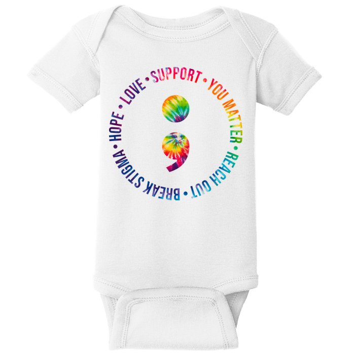 You Matter Mental Health Awareness Colorful Baby Bodysuit