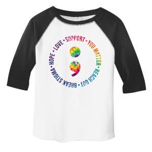 You Matter Mental Health Awareness Colorful Toddler Fine Jersey T-Shirt