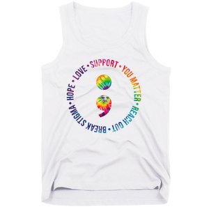 You Matter Mental Health Awareness Colorful Tank Top