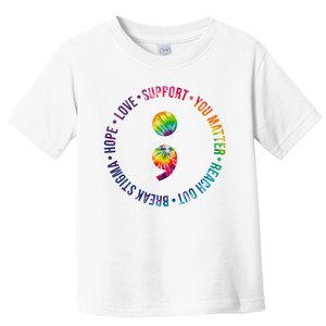 You Matter Mental Health Awareness Colorful Toddler T-Shirt