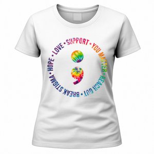 You Matter Mental Health Awareness Colorful Women's T-Shirt