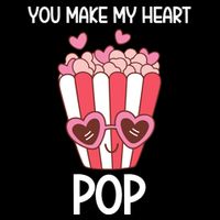 You Make My Heart Pop Funny Popcorn 16 in Basic Backpack