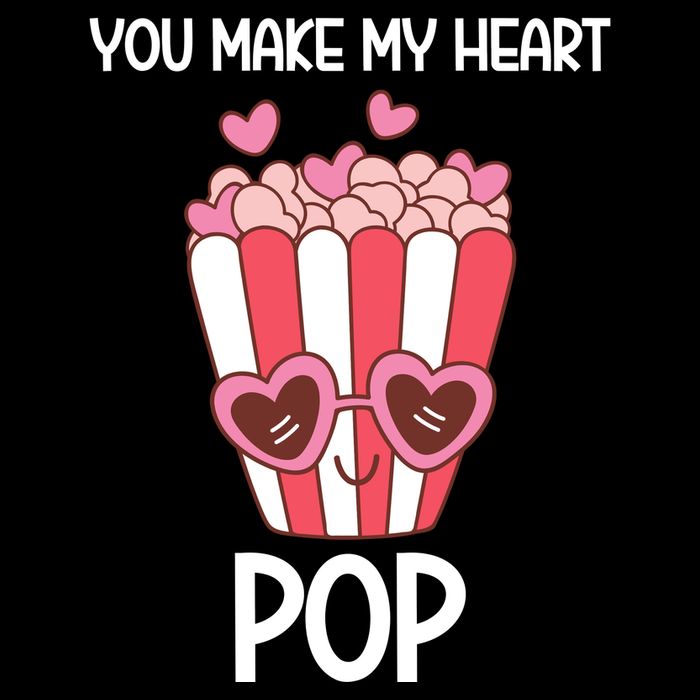 You Make My Heart Pop Funny Popcorn 16 in Basic Backpack