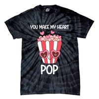 You Make My Heart Pop Funny Popcorn Tie-Dye T-Shirt