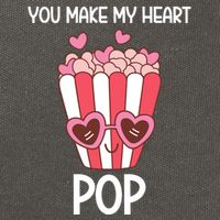 You Make My Heart Pop Funny Popcorn Cotton Canvas Backpack