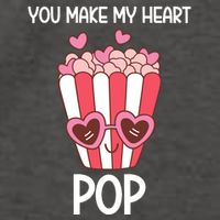 You Make My Heart Pop Funny Popcorn Vector Backpack