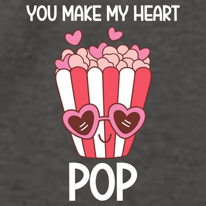 You Make My Heart Pop Funny Popcorn Vector Backpack