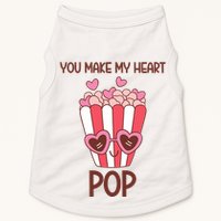 You Make My Heart Pop Funny Popcorn Doggie Tank
