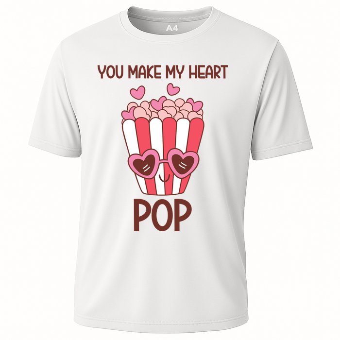 You Make My Heart Pop Funny Popcorn Performance Shirt