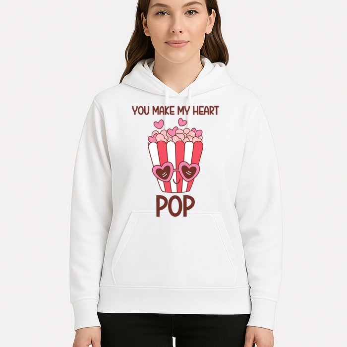 You Make My Heart Pop Funny Popcorn Hoodie