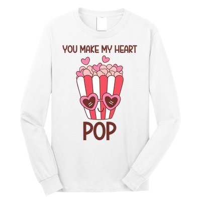 You Make My Heart Pop Funny Popcorn Long Sleeve Shirt