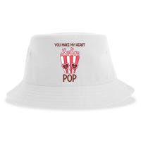 You Make My Heart Pop Funny Popcorn Sustainable Bucket Hat