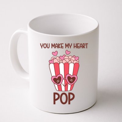 You Make My Heart Pop Funny Popcorn Mug