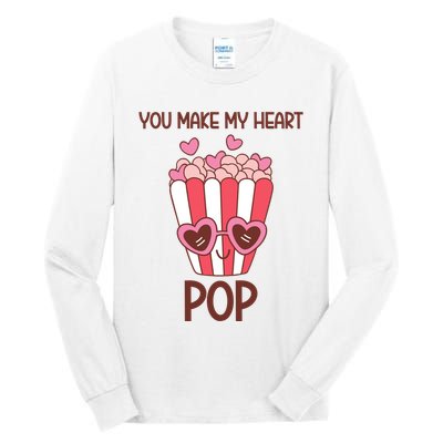 You Make My Heart Pop Funny Popcorn Tall Long Sleeve T-Shirt