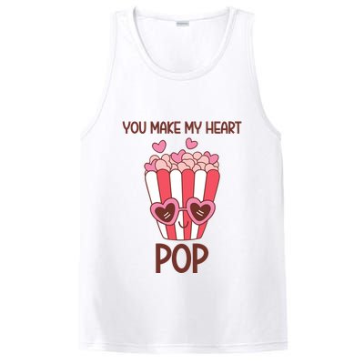 You Make My Heart Pop Funny Popcorn PosiCharge Competitor Tank