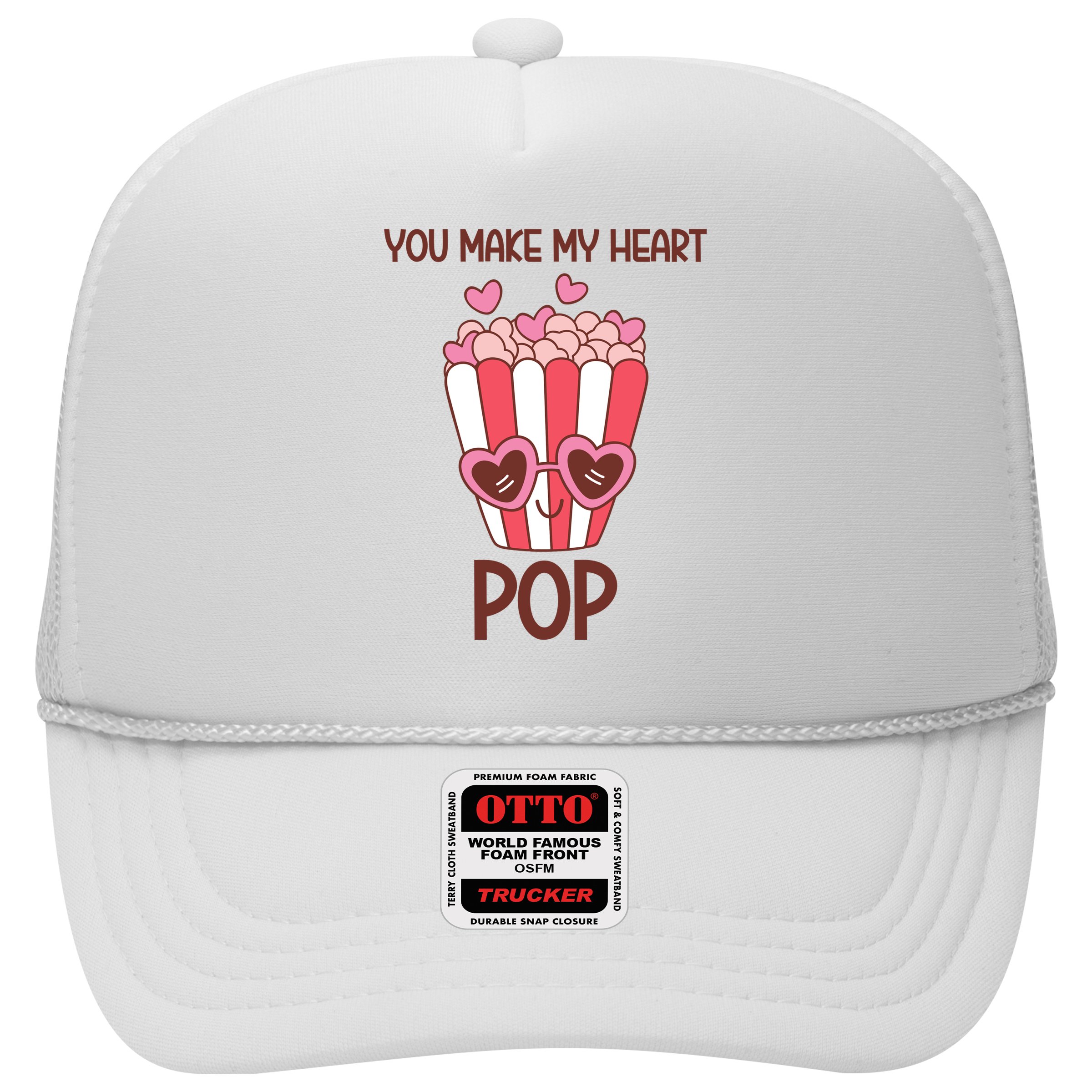 You Make My Heart Pop Funny Popcorn Hat