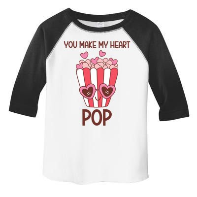 You Make My Heart Pop Funny Popcorn Toddler Fine Jersey T-Shirt