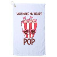 You Make My Heart Pop Funny Popcorn Golf Towel