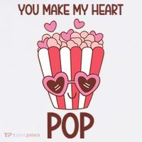 You Make My Heart Pop Funny Popcorn Crop Top