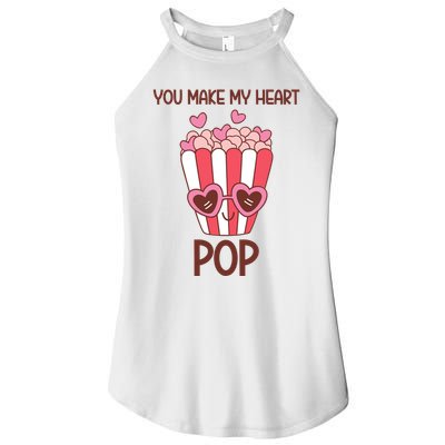 You Make My Heart Pop Funny Popcorn Women's Perfect Tri Rocker Tank