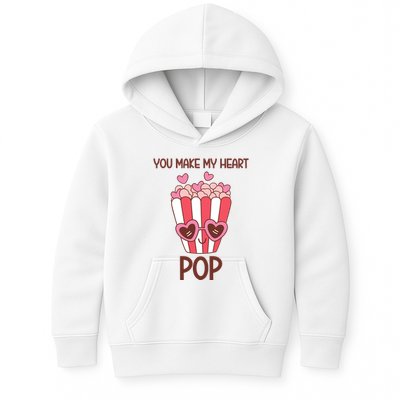 You Make My Heart Pop Funny Popcorn Kids Hoodie