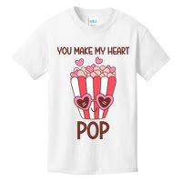 You Make My Heart Pop Funny Popcorn Kids T-Shirt