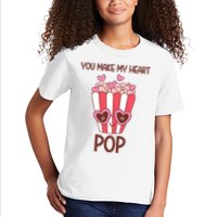 You Make My Heart Pop Funny Popcorn Kids T-Shirt