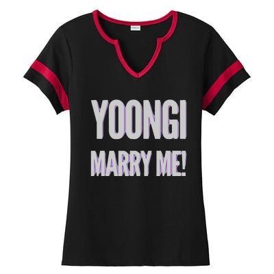 Yoongi Marry Me Ladies Halftime Notch Neck Tee