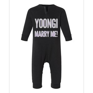 Yoongi Marry Me Infant Fleece One Piece