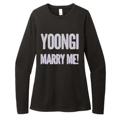 Yoongi Marry Me Womens CVC Long Sleeve Shirt