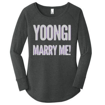 Yoongi Marry Me Women's Perfect Tri Tunic Long Sleeve Shirt