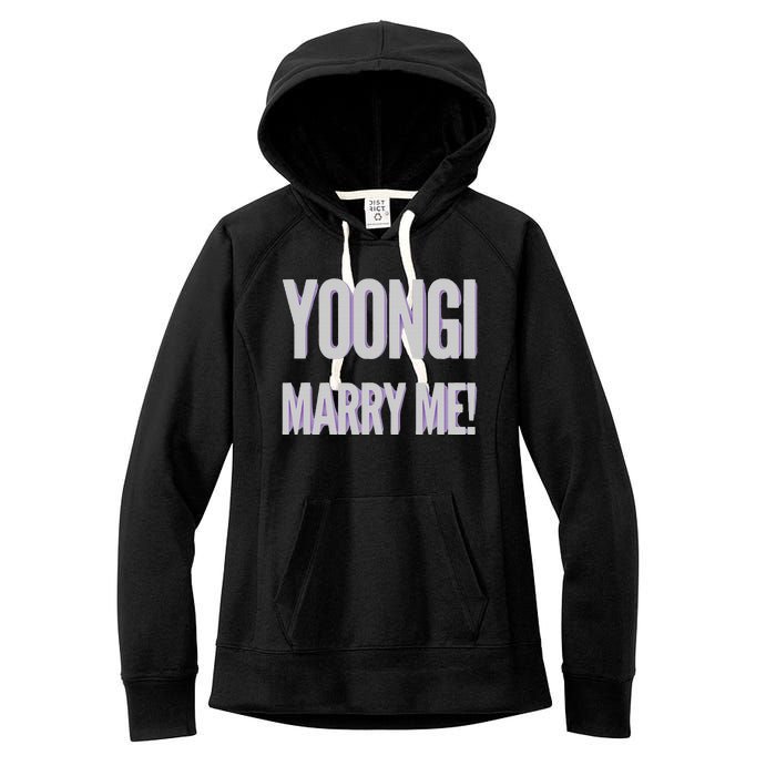 Yoongi Marry Me Women's Fleece Hoodie