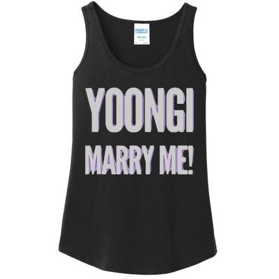 Yoongi Marry Me Ladies Essential Tank