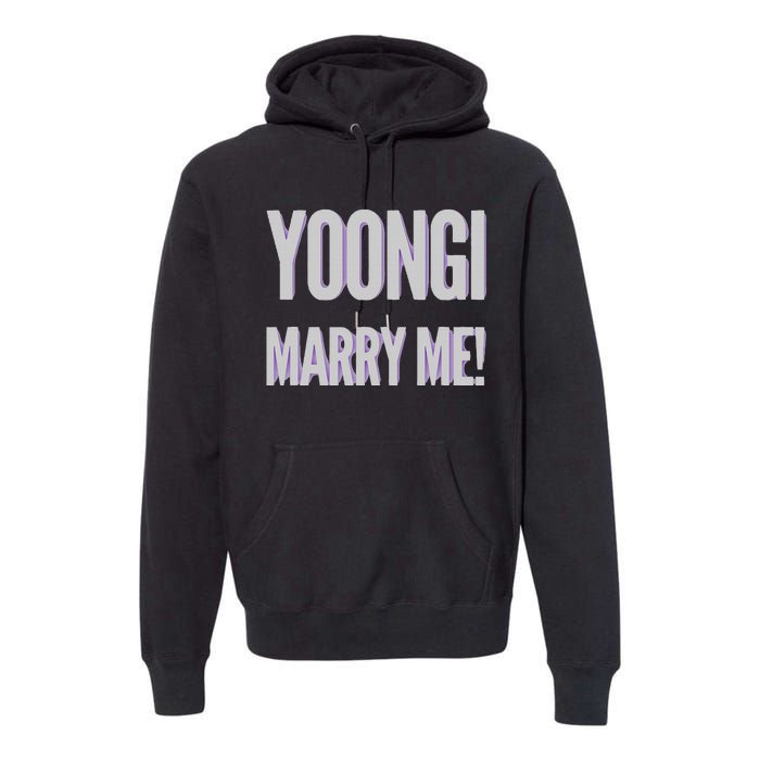 Yoongi Marry Me Premium Hoodie