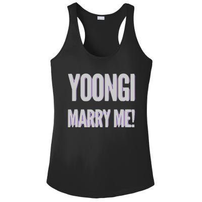 Yoongi Marry Me Ladies PosiCharge Competitor Racerback Tank