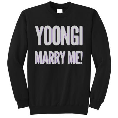 Yoongi Marry Me Tall Sweatshirt