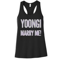 Yoongi Marry Me Women's Racerback Tank