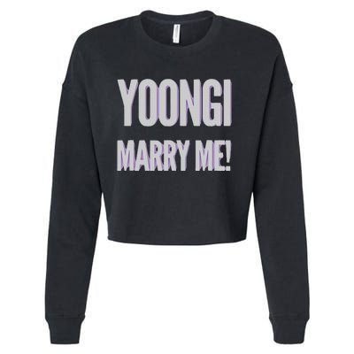 Yoongi Marry Me Cropped Pullover Crew