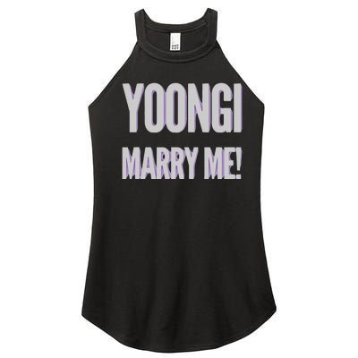 Yoongi Marry Me Women's Perfect Tri Rocker Tank