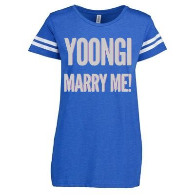 Yoongi Marry Me Enza Ladies Jersey Football T-Shirt