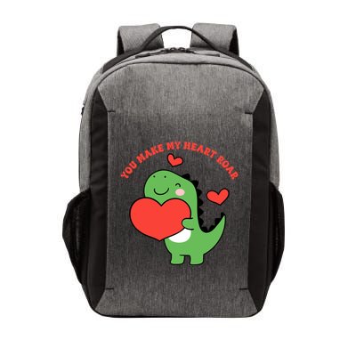 You Make My Heart Roar Valentines Day Cute Dinosaur Vector Backpack