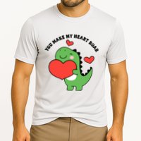 You Make My Heart Roar Valentines Day Cute Dinosaur Cooling Performance Crew T-Shirt