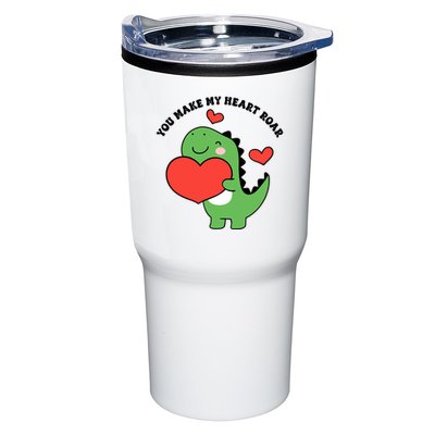 You Make My Heart Roar Valentines Day Cute Dinosaur Tumbler