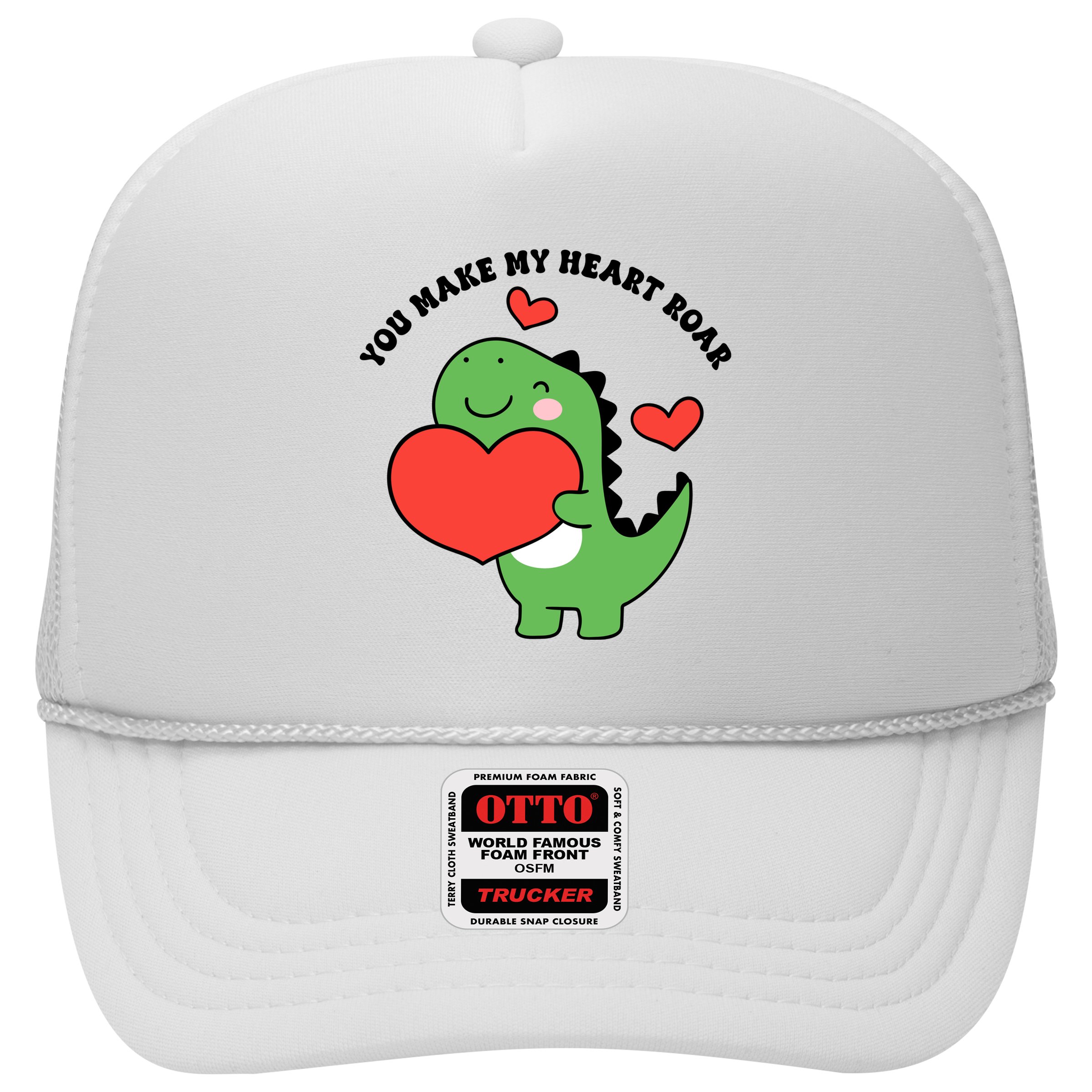 You Make My Heart Roar Valentines Day Cute Dinosaur Hat