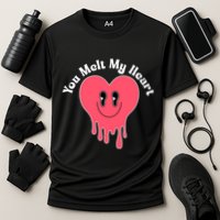 You Melt My Heart Valentines Day Cooling Performance Crew T-Shirt